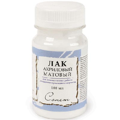 картинка Лак акриловый " Сонет " матовый 100мл
