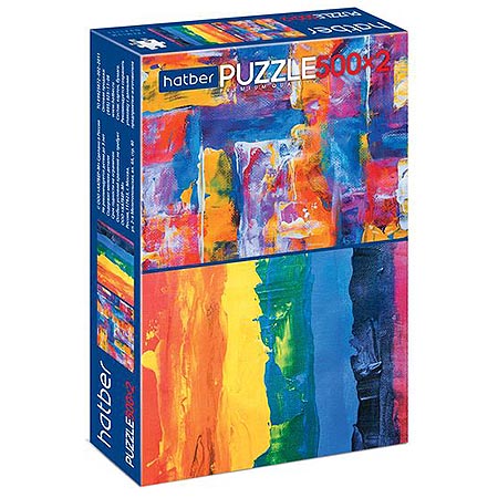 картинка Пазлы " Hatber " 1000элементов (500х2) Premium Абстракция 68*45см, картонная упаковка