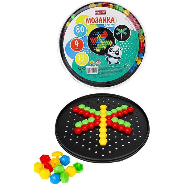 картинка Мозаика " Рыжий кот " 80фишек D=13мм круглая