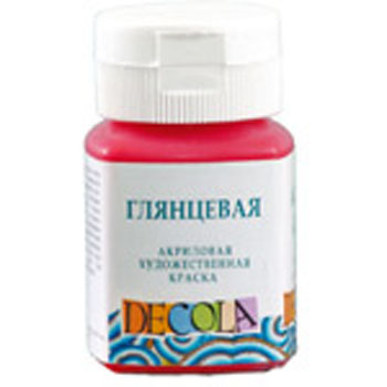 картинка Краска акриловая " Decola " 50мл глянцевая фуксия