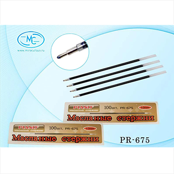 картинка Стержень шариковый " Piano " 140мм синий 1,0мм игольчатый пишущий узел, чернила на масляной основе