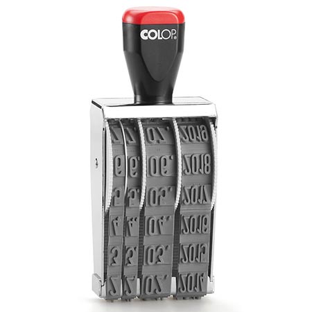 картинка Датер ручной металлический " Colop " месяц цифрами, высота шрифта 12мм