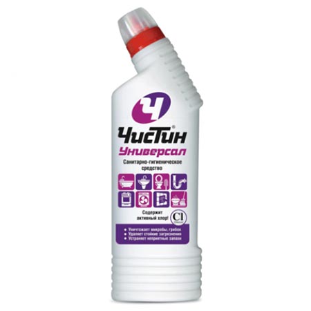 картинка Средство моющее универсальное 750мл " Чистин " Санитарно-гигиеничиское 3в1 Сияющая белизна