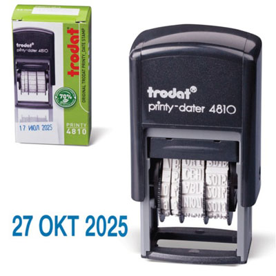 картинка Датер-мини " Trodat " 20*3,8мм пластиковый, месяц буквами, высота шрифта 3,8мм