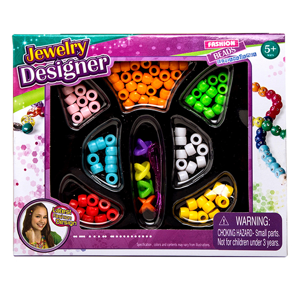 картинка Набор бусин " Mazari " 8цв, картонная упаковка