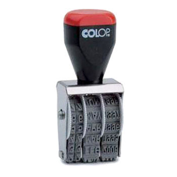 картинка Датер ручной металлический " Colop " месяц буквами, высота шрифта 4мм