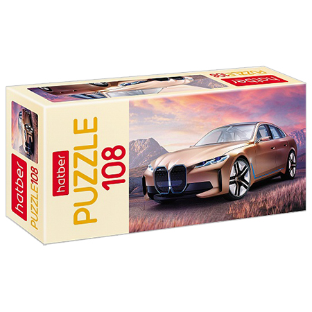 картинка Пазлы " Hatber " 108элементов Luxury Car 30*21см, картонная упаковка