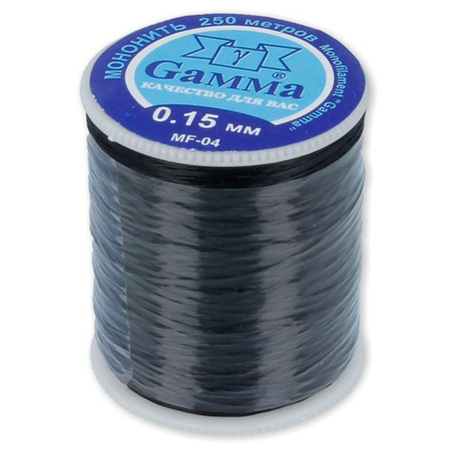 картинка Мононить "Gamma" 0,15мм 250м черная 100% нейлон
