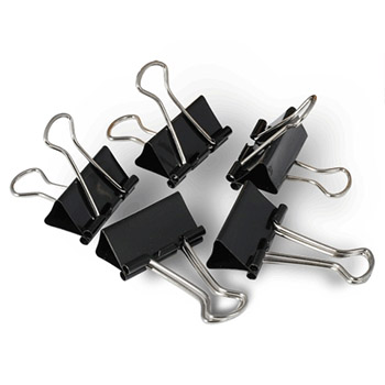 картинка Зажимы " Dolce Costo " черные 41мм 12шт/уп