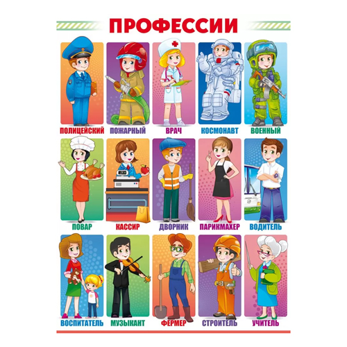 картинка Плакат " Открытая планета " 941 А2 Профессии, без отделки