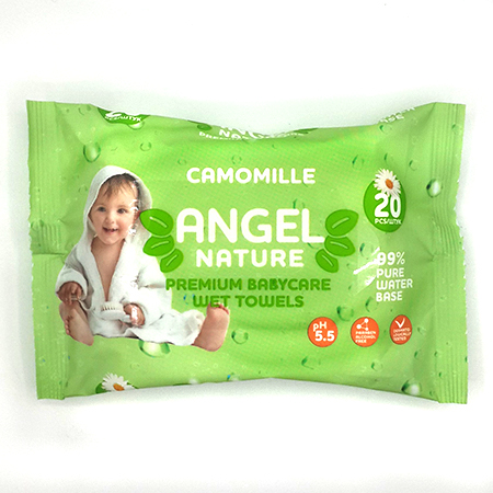 картинка Салфетки влажные детские  20шт " Angel " Camomille