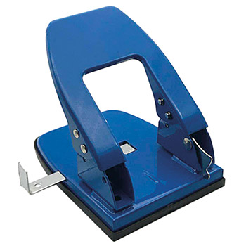 картинка Дырокол на 30л " Dolce Costo " металлический, встроенная линейка, фиксатор, синий