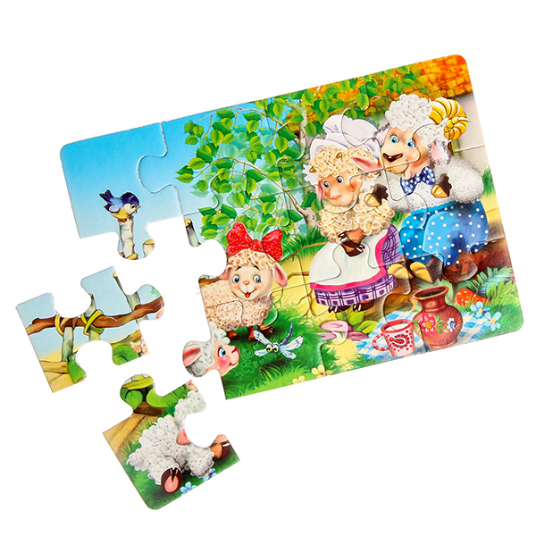 картинка Пазлы " Антураж " Овечки, 12элементов