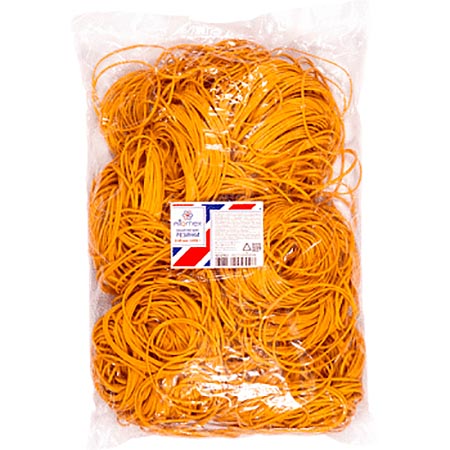 картинка Резинка банковская " Attomex " натуральный цвет 1000г 60мм