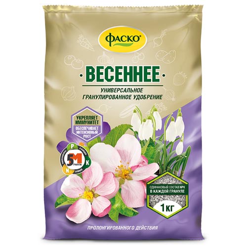 картинка Удобрение " Фаско " 1кг Весеннее, универсальное, рост, укрепляет иммунитет