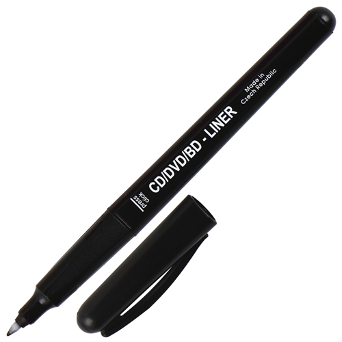 картинка Маркер для CD/DVD " Centropen " черный 0,6мм пулевидный наконечник, трехгранный, перманентный