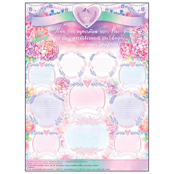 картинка Плакат А2 " Открытая планета " 941 Свадьба