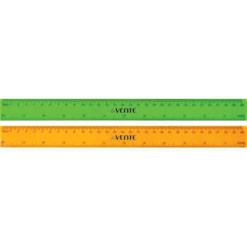 картинка Линейка пластик 30см флюор ассорти