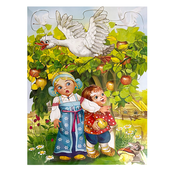 картинка Пазлы " Антураж " Любимые сказки. Гуси-лебеди, 7 элементов