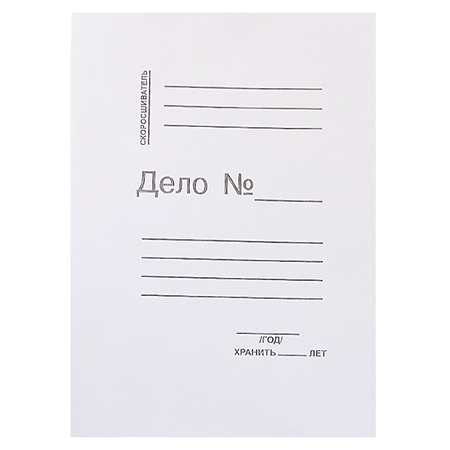 картинка Обложка картонная Дело " Эко-Нева " А4 280г/м2 немелованная, белая