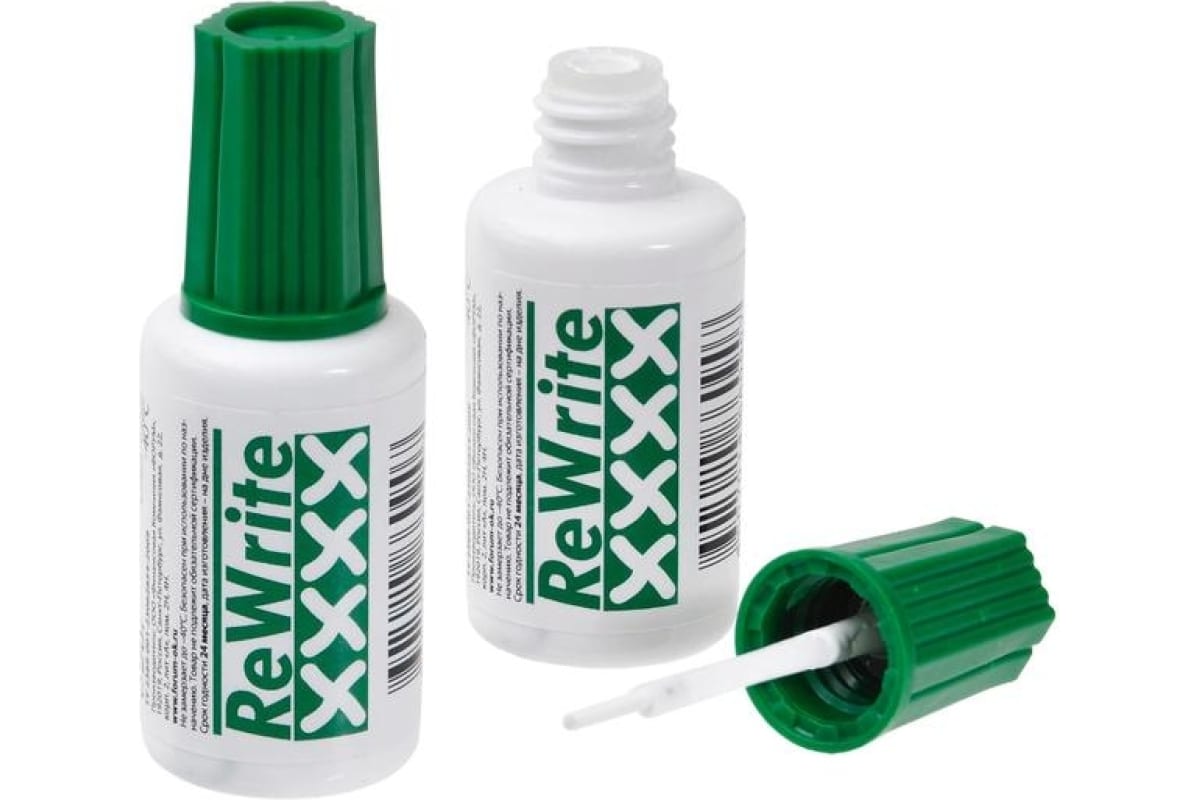 картинка Корректирующая жидкость на растворителе 20г, кисточка "ReWrite"