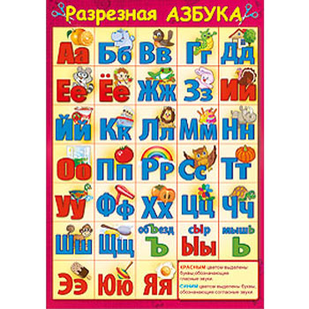 картинка Плакат " Праздник " 150 А5 Азбука разрезная