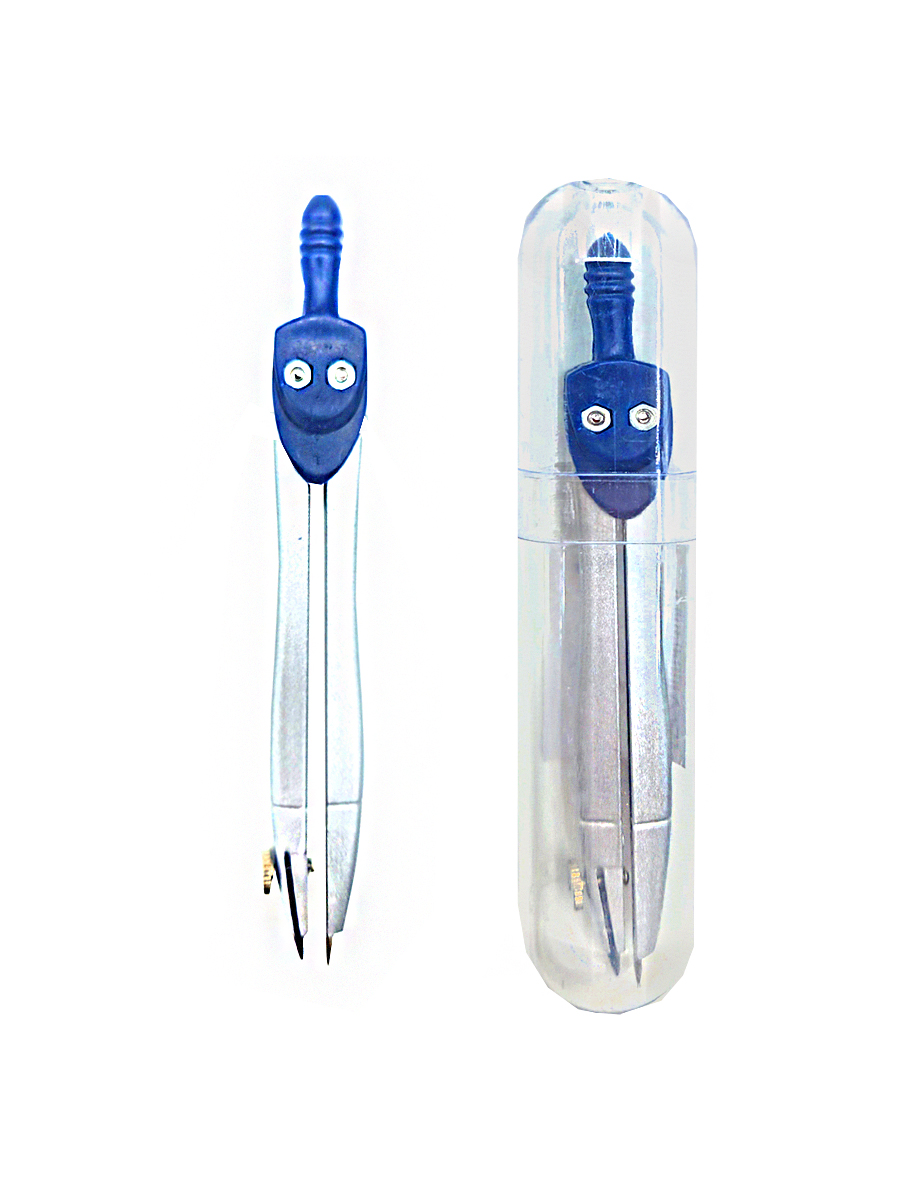 картинка Циркуль металлический 11,5см, пластиковый футляр, " KWELT "