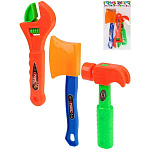 Набор инструментов " Рыжий кот " Мини-2, 3 предмета, пластик, пакет