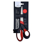 Ножницы " Lorex " Сomfort-grip inspiration 21,5см металлические, черно-красные, эргономичные прорезиненные ручки, индивидуальная упаковка, европодвес