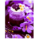 Картина по номерам " Lori " 28,5*38см Яркий десерт, состав набора: основа с контуром, краски, вспомогательный лист, кисть, акриловый лак, инструкция, картонная упаковка, европодвес