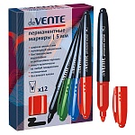 Маркер " deVente " красный 5мм пулевидный наконечник перманентный