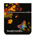 Сумка молодежная " Пчелка " Бабочка, с клапаном, ткань