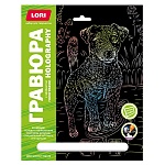 Гравюра " Lori " 18*24см с эффектом голография Собаки. Джек-рассел-терьер, основа с контуром рисунка, штихель, инструкция