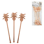 Шпажки для канапе " Bravo " Ананас, Роза голд, 6шт, одноразовые