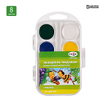 Акварель " Гамма " Пчелка 08цв медовая, без кисти, пластиковая упаковка, европодвес