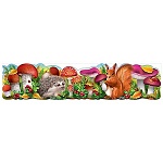 Гирлянда " Праздник " 750 Ежик, белка в грибах, глянцевый ВД-лак, 1006*229мм