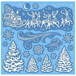 Наклейки " Мир открыток " 8-37 Новогодние- Зимняя сказка, пластизоль, 330*335мм