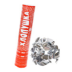 Хлопушка " Миленд " Праздничная 25см конфетти серебряные фольгированные