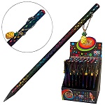 Карандаш ч/гр " KWELT " Hony Wei HB, круглый, деревянный, цвет корпуса- черный с рисунком, заточенный, в дисплее, с подвеской