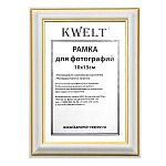 Фоторамка " KWELT " пластиковая 10*15см серия 2 белая, стекло, ширина багета - 19мм