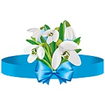 Головной убор " Империя поздравлений " 450 Подснежники