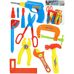 Набор инструментов " Рыжий кот " Мастер, 12 элементов, пластик, пакет