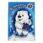 Картон белый А4 8л " Лилия Холдинг " Мишка, линейка, в папке