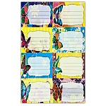 Наклейка на тетрадь 18*22,5см " Бабочки " фольга голографическая