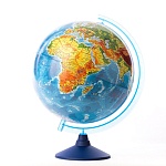 Глобус физический с подсветкой от батареек 320мм " Globen " батарейки в комплект не входят, картонная коробка