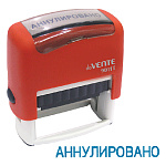 Штамп стандартный " deVente " №01 Аннулировано, цвет корпуса красный, 9011T