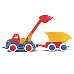 Машинка " Viking Toys " Джамбо самосвал-экскаватор с прицепом 25см, пластик, 16,6*6*17см