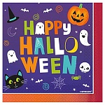 Салфетки " Amscan " Happy Halloween Друзья 2-слойные 16шт 33*33см