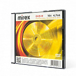 Диск DVD-R " Mirex " Brand 4.7Gb 16x Slim case