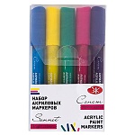 Набор акриловых маркеров " Сонет " Яркие цвета 5цв